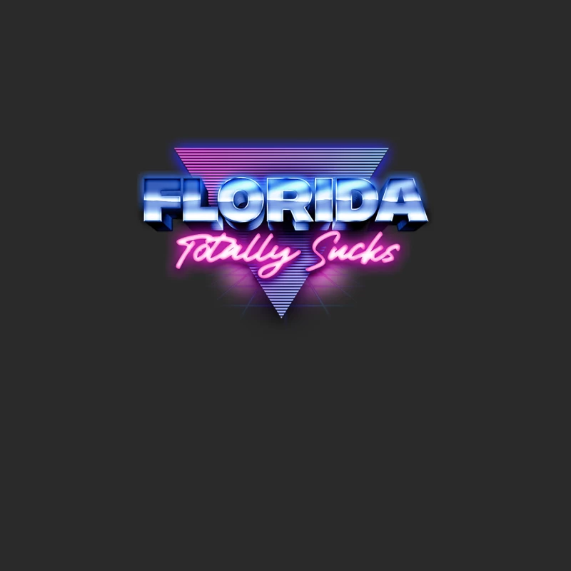 Florida Totally Sucks  80s Retro Style Design Baseball Cap