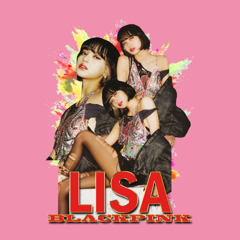 LISA from BLACKPINK: K-pop Fashion and Performance Female T-Shirt
