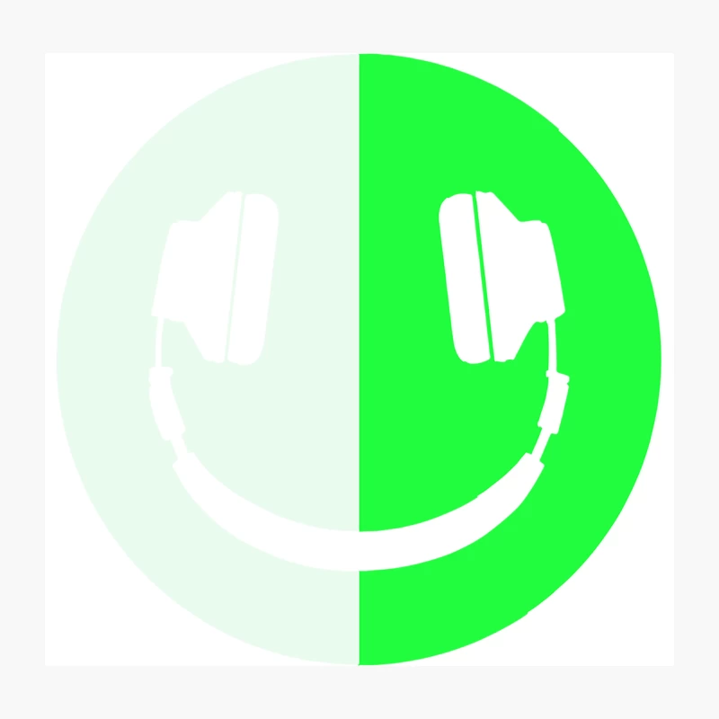 Glow In The Dark Headphone Smiley Throw Pillow