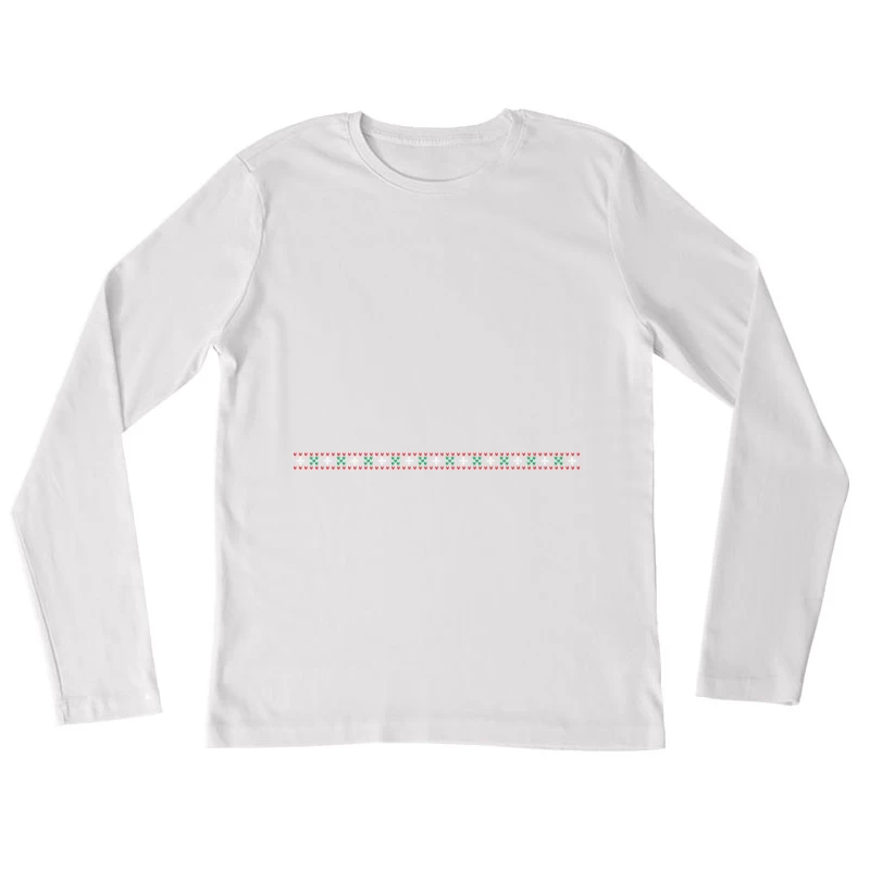 Motif ethnique géométrique Femme Manches Longues T-Shirt