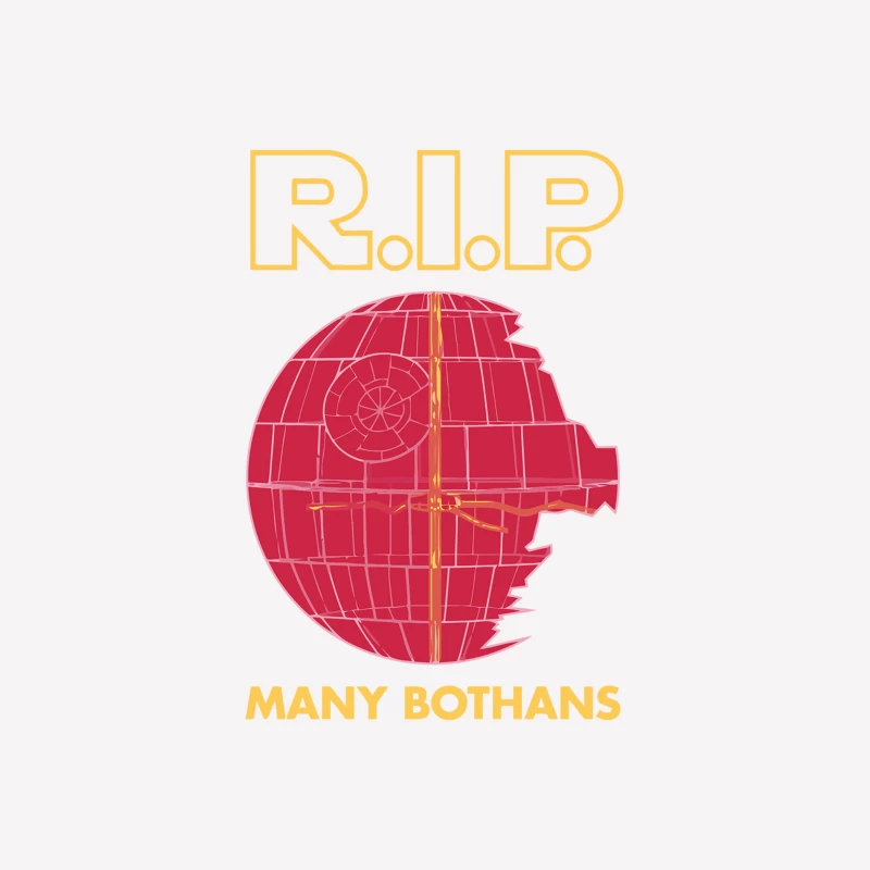Star Wars Death Star R.I.P. Bothans Parody Female T-Shirt