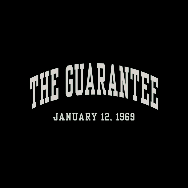 The Guarantee - Vintage Typography from January 12, 1969 Tapestry