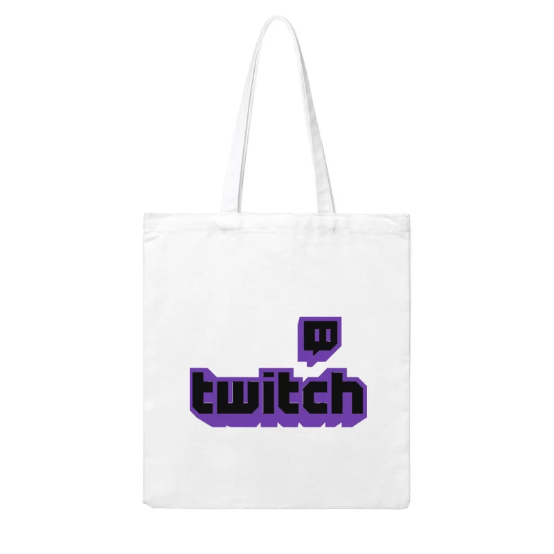 Twitch Gaming Platform Purple Logo Cotton Tote Bag