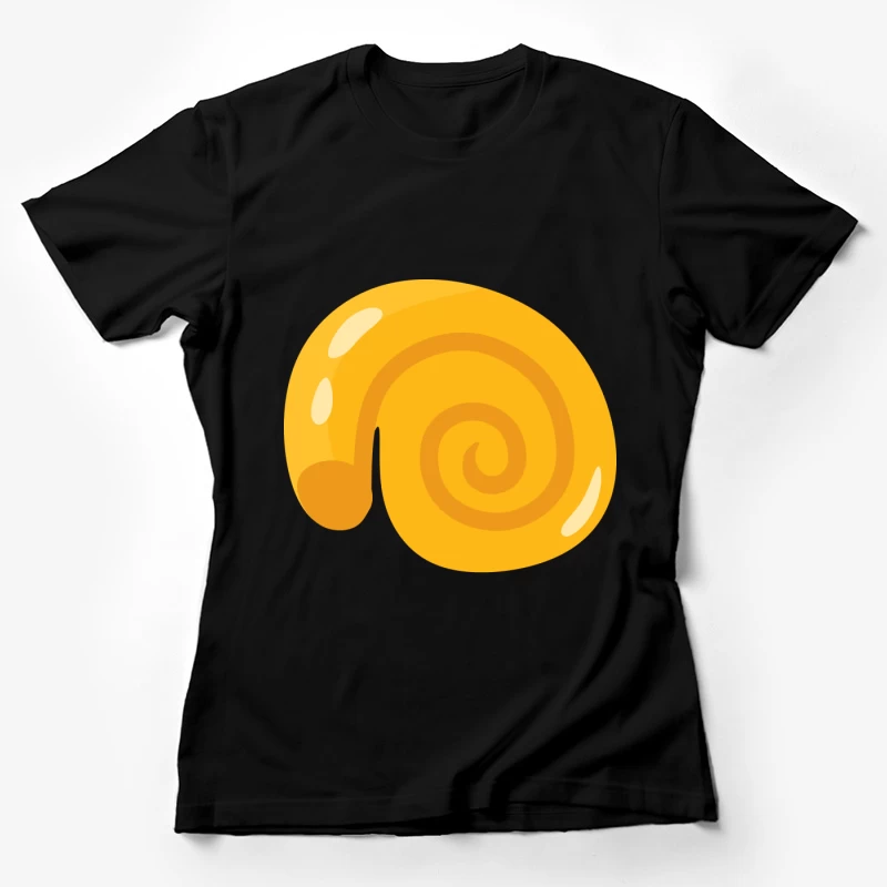 Coquillage doré en spirale Femme T-Shirt