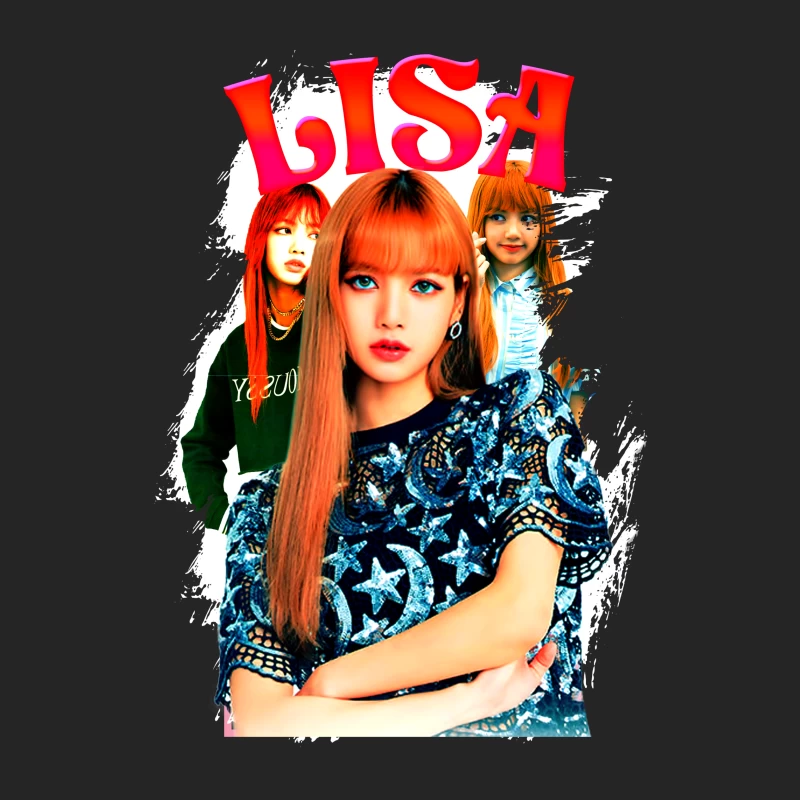 LISA: A K-Pop Icon in Fashion and Music Male Pullover Sweatshirt