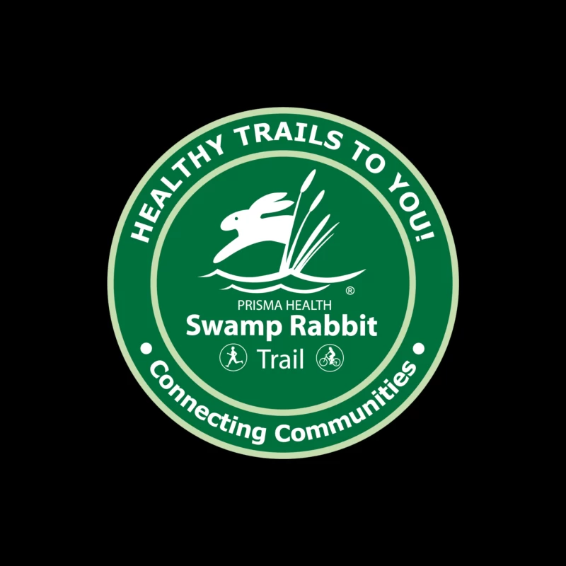 Swamp Rabbit Trail Throw Pillow