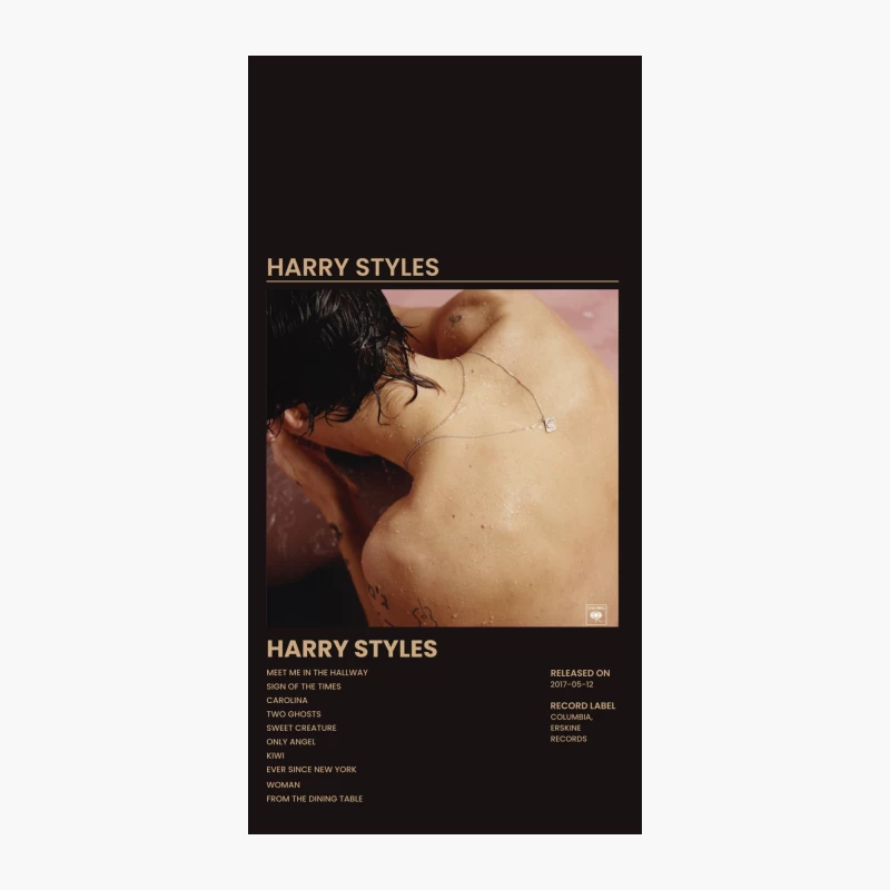 Harry Styles Self-Titled Album Cover and Track Listing iPhone Case