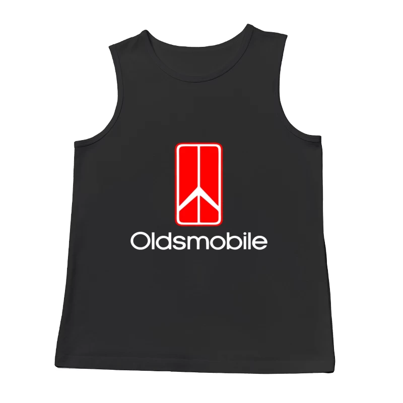 Vintage Red Oldsmobile Logo Design Male Tank Top