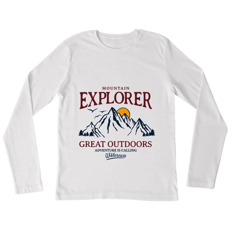 Bergabenteuer im Freien Damen Langarm T-Shirt