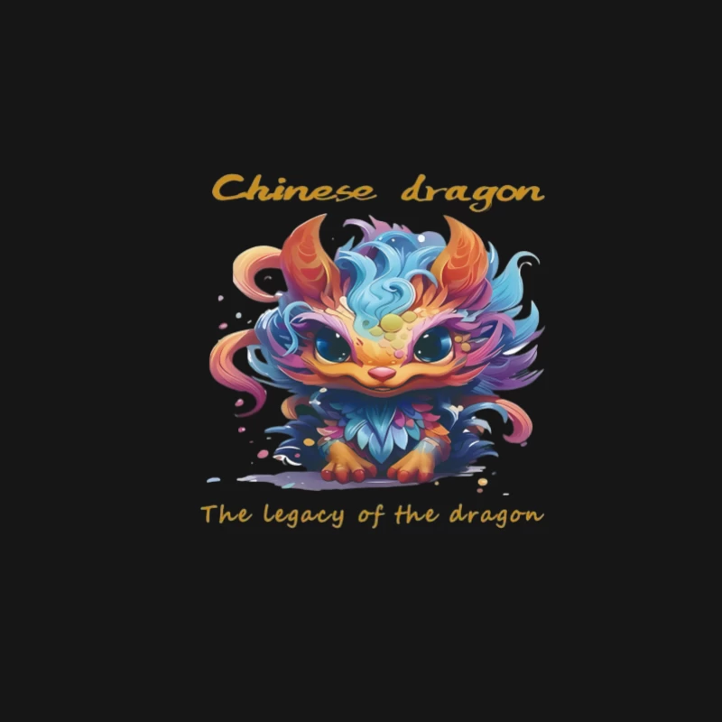 Farbenfroher chinesischer Drache Herren Langarm T-Shirt