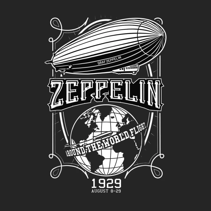 Vintage 1929 Zeppelin Airship Concert Promotional Design Female Pullover Sweatshirt