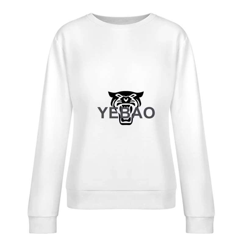 Yebao Logo mit Tiger Damen Pullover Sweatshirt