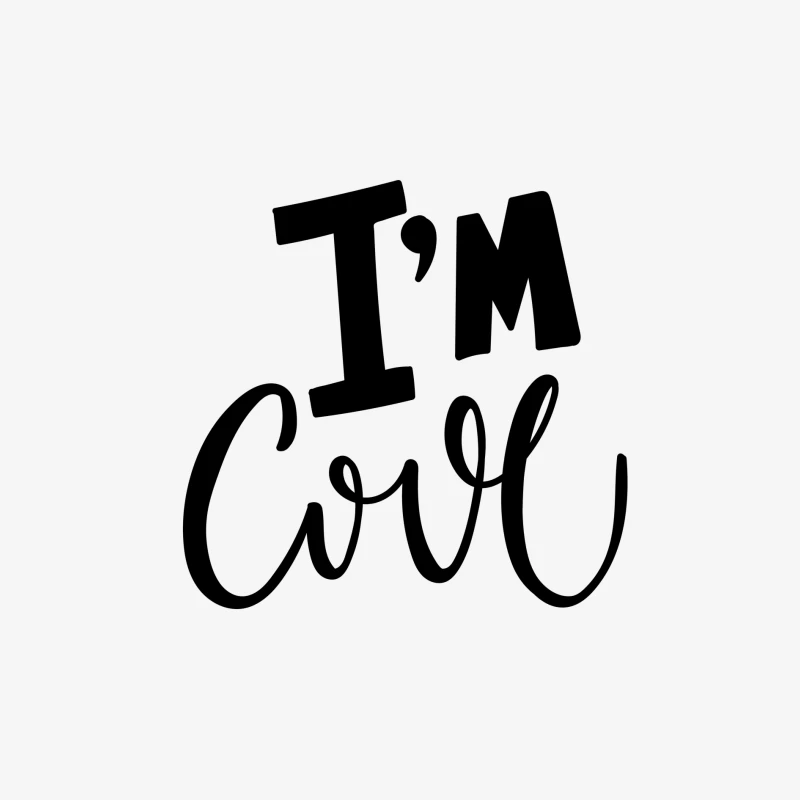 Phrase Inspirante : Je Suis Cool Homme Manches Longues T-Shirt