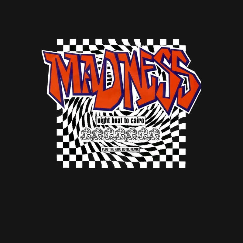 Madness - Night Boat to Cairo Album Cover with Checkerboard Design Male T-Shirt