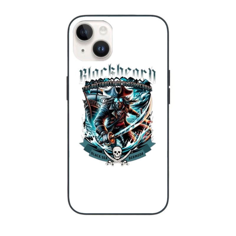 Dark Pirate Warrior of the Black Sea and Bermuda iPhone Case