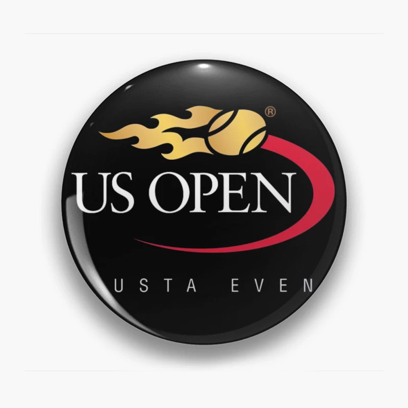 US Open Tennis Championship Tournament Logo Design Pin