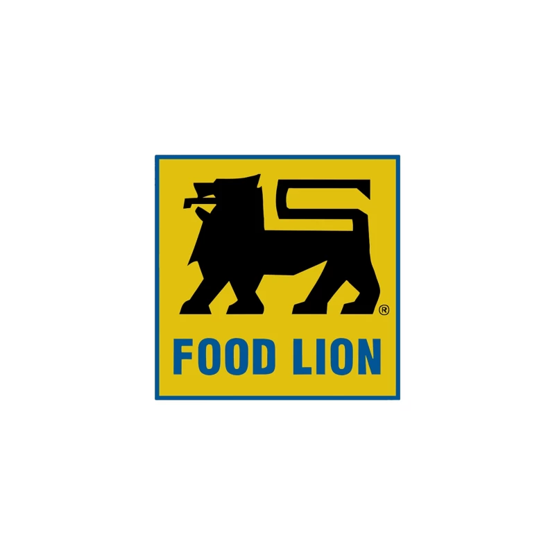 Food Lion Supermarket Chain Logo with Black Lion on Yellow Background iPhone Case