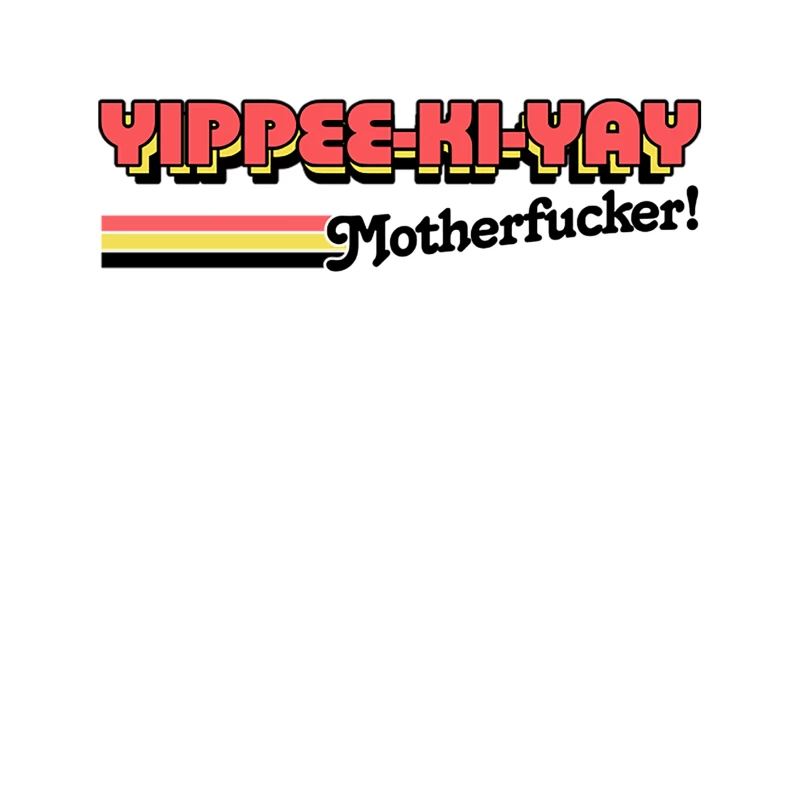 Die Hard Yippee Ki-Yay Motherfucker  80s Movie Quote Tapestry