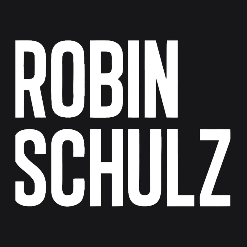 Robin Schulz Text Outline Typography Female Pullover Hoodie