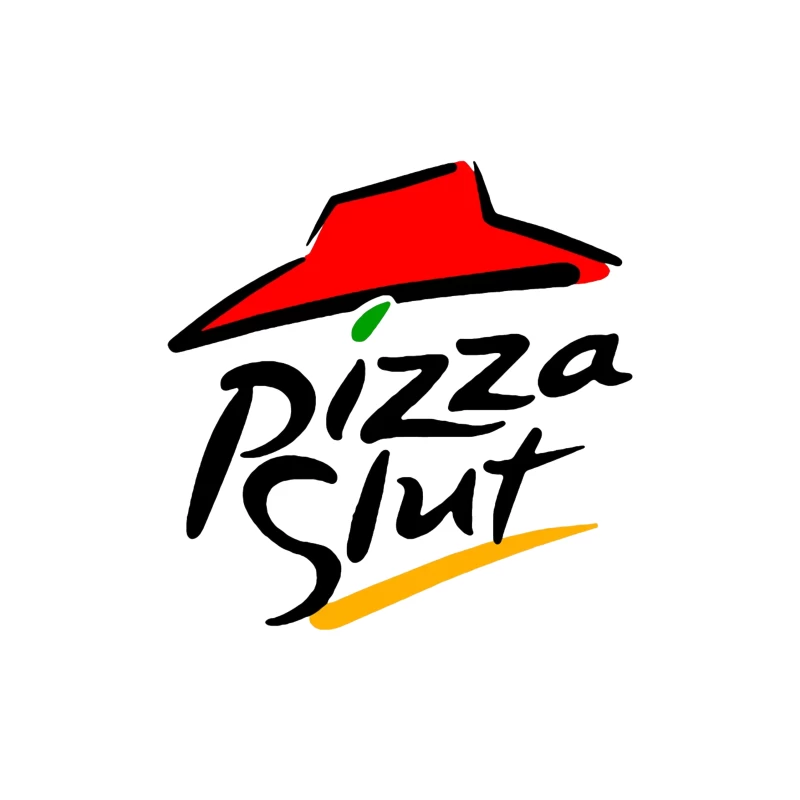 Pizza Hut Classic Red Roof Restaurant Logo Throw Pillow