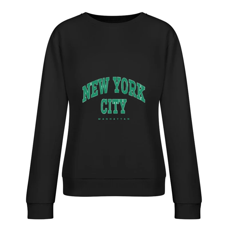 Design de Lettrage New York City Femme Sweat-shirt à enfiler