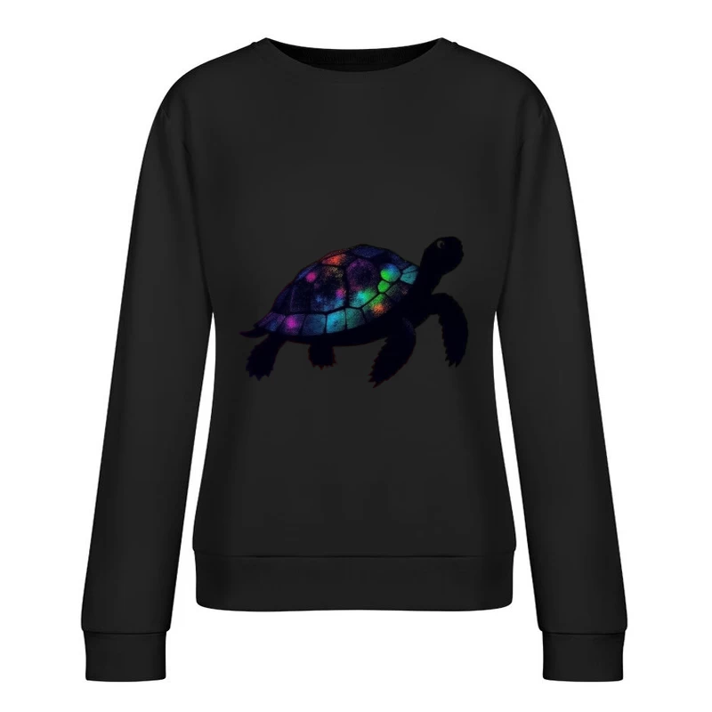 Galactic Turtle Female Pullover Sweatshirt