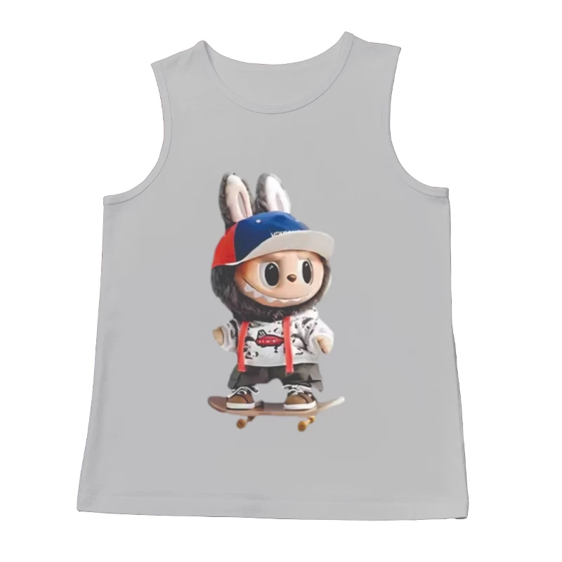 Niedlicher Skater-Bunny mit Kapuze Herren Tanktops