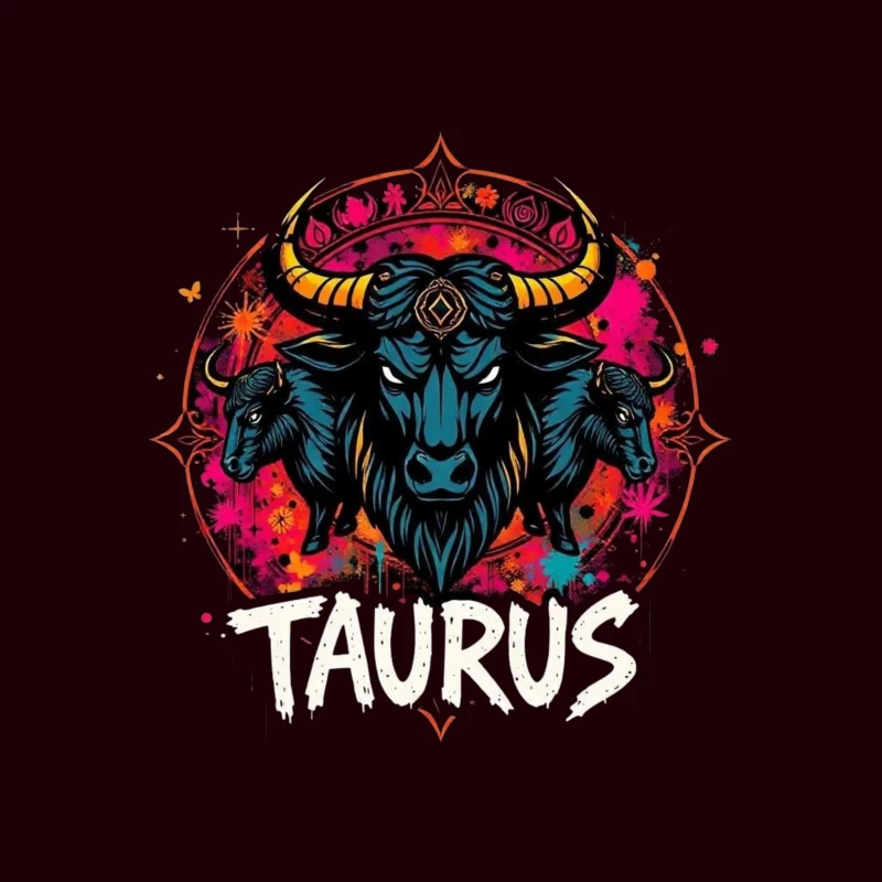 Taurus Astrology Art Tapestry