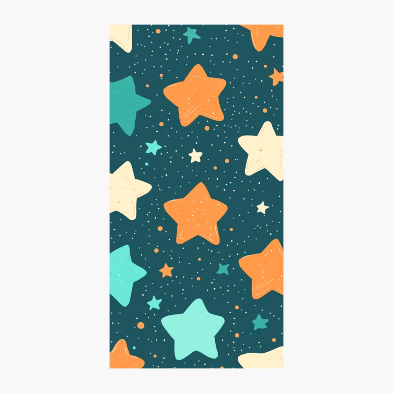 Whimsical Starry Night Sky Pattern iPhone Case