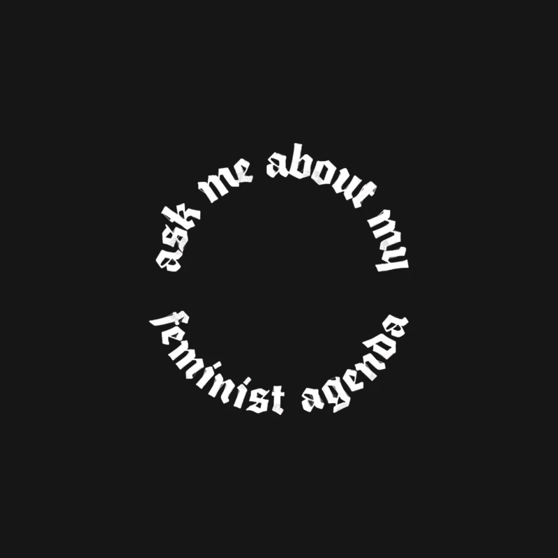 Ask Me About My Feminist Agenda Desk Mat
