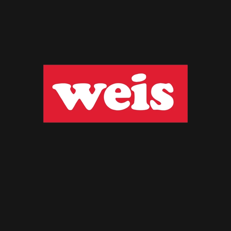 Weis Markets White Logo on Red Background Male Long Sleeve T-Shirt