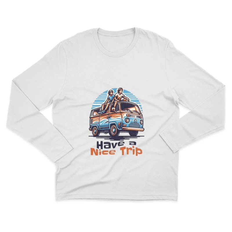 Roadtrip-Abenteuer mit Retro-Bus Herren Langarm T-Shirt