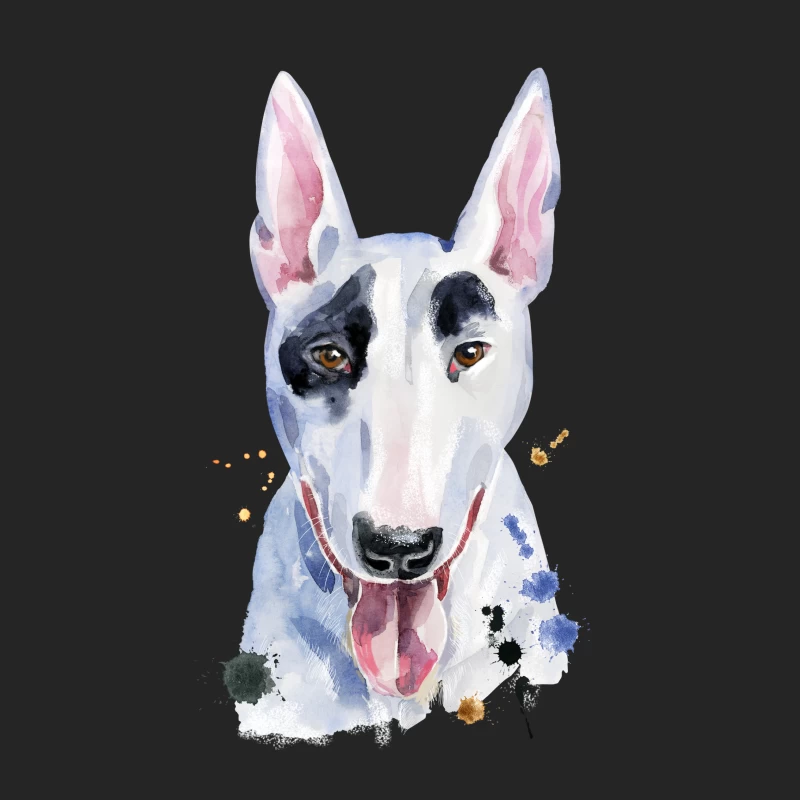 Portrait artistique de bouledogue Femme Sweat-shirt à enfiler