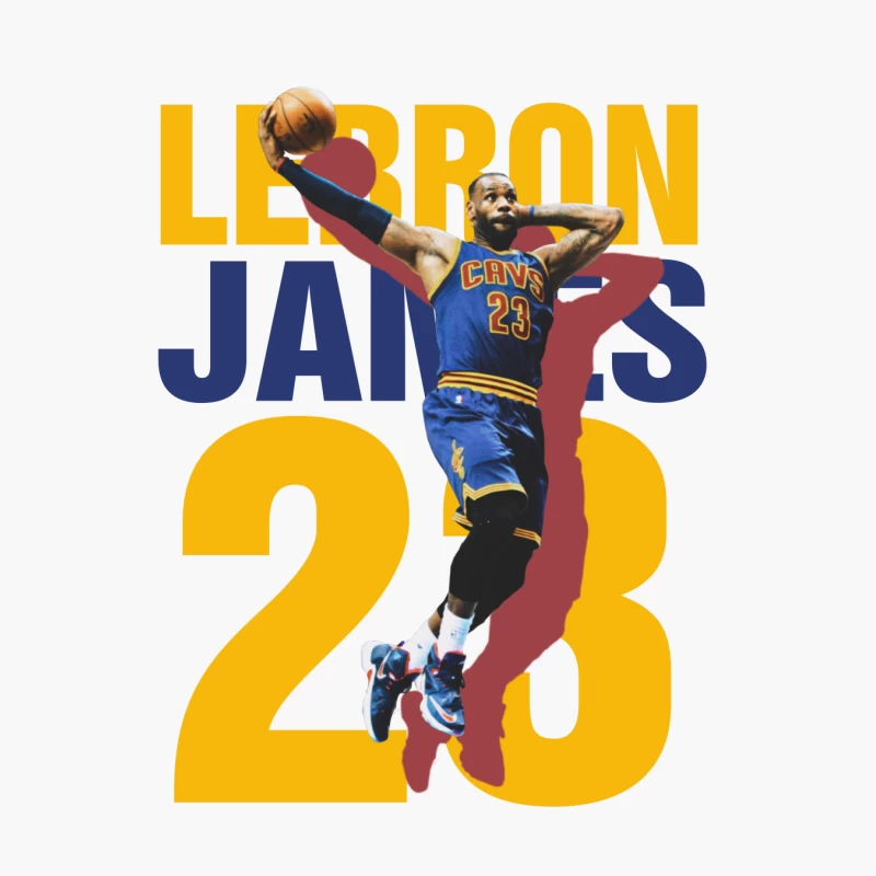 LeBron James Basketball Player Graphic Cotton Tote Bag
