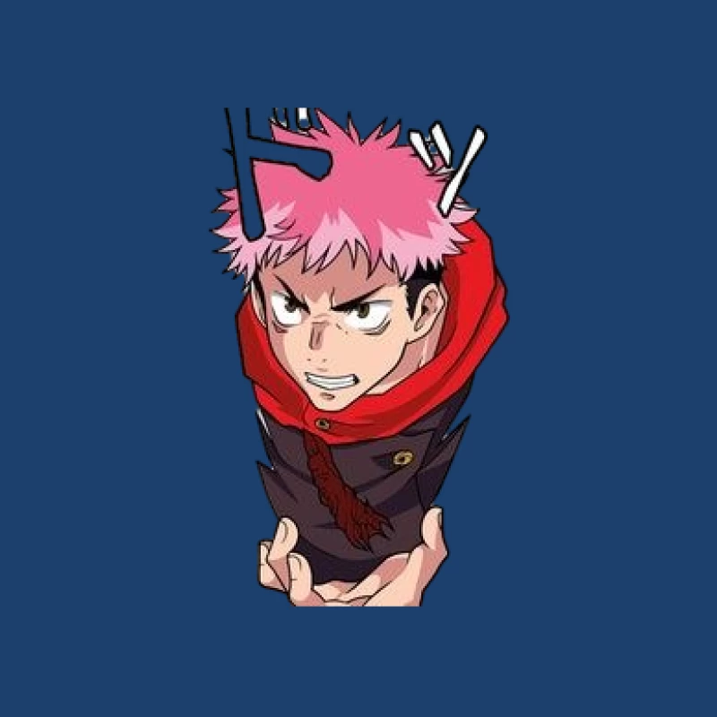 Anime-Charakter mit rosa Haaren Herren Pullover Hoodie