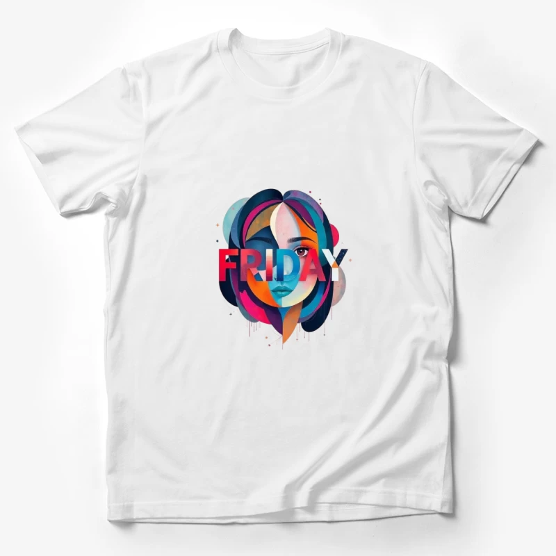 Colorful Friday Artwork Male T-Shirt