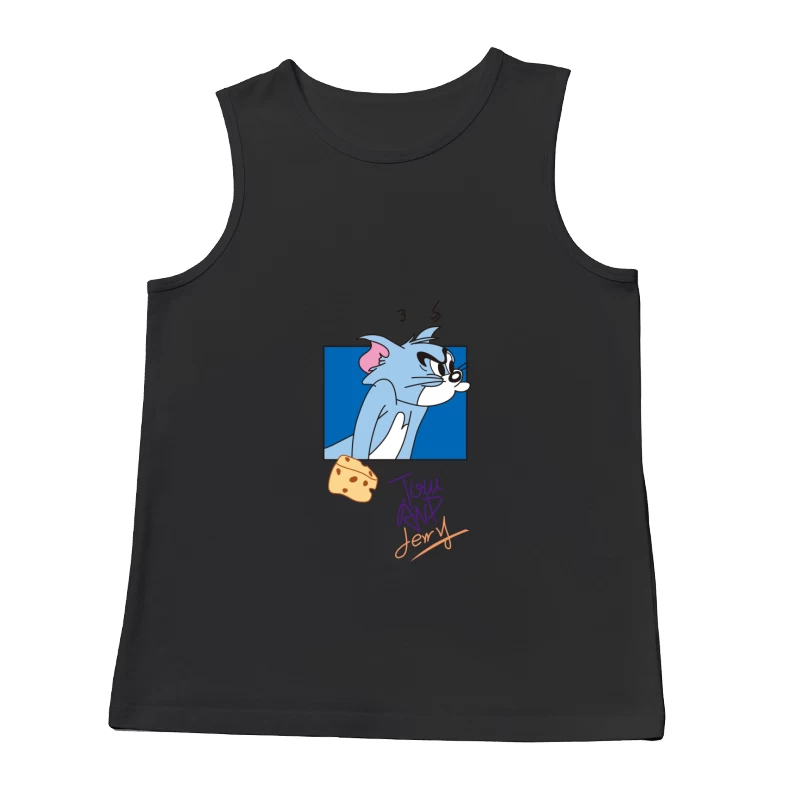 Tom und Jerry Zeichentrick, Comic-Szene im Retro-Stil Herren Tanktops