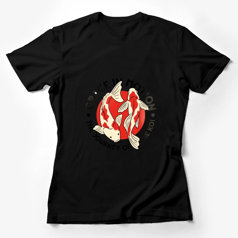 Voyage des Koi: Grâce en Mouvement Femme T-Shirt
