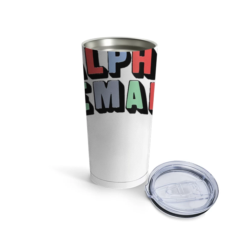 Alpha Female   Typography Design Travel Mug
