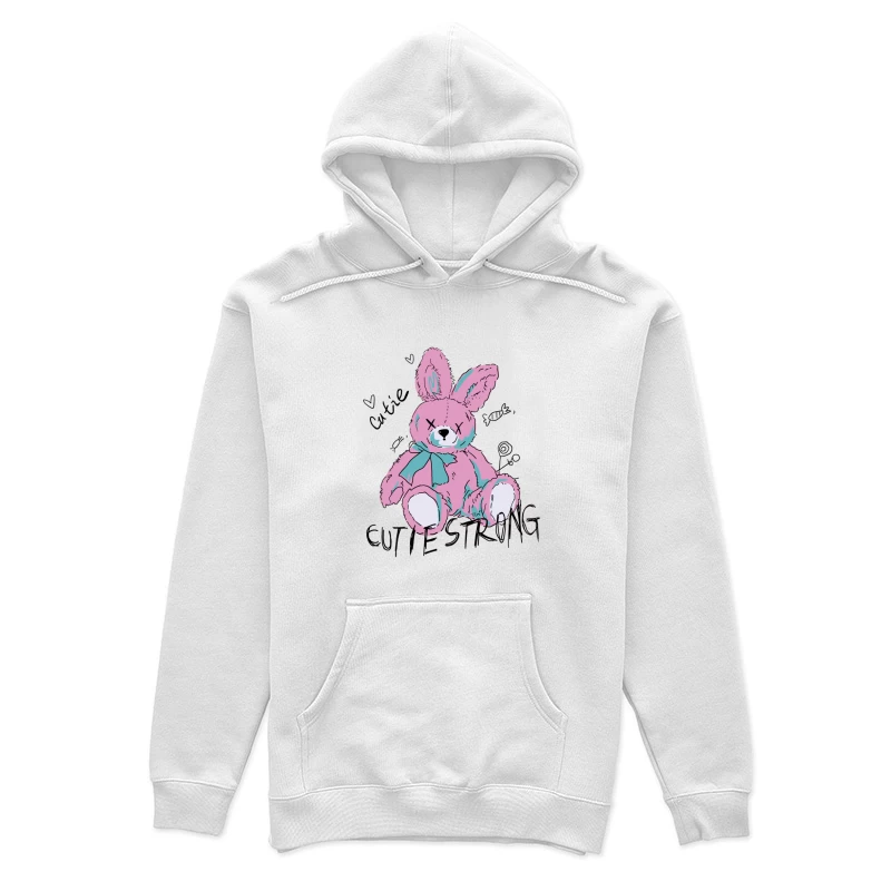 Niedliches Plüschhasen-Design Damen Pullover Hoodie