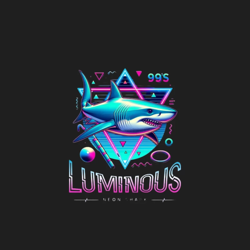 Conception de Requin Lumineux Futuriste Homme Débardeur