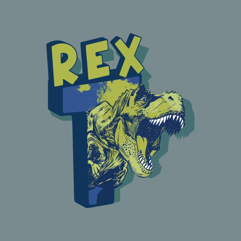 Bold Vintage T-Rex Graphic – Striking Dinosaur Design Mouse Pad