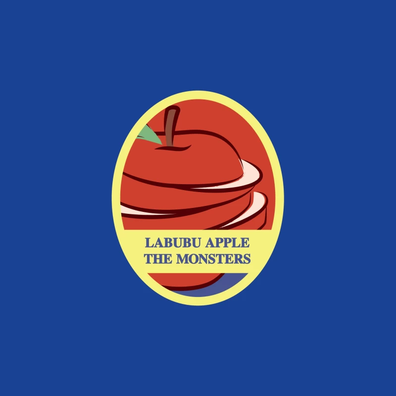 Labubu Apple Die Monster Emblem Damen T-Shirt