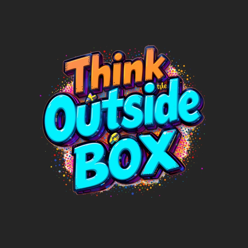 Think Outside the Box: A Creative and Inspirational Design Male Pullover Sweatshirt