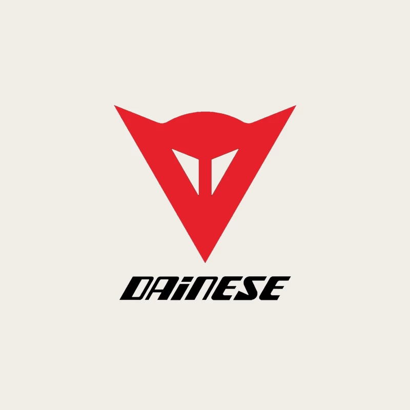 Dainese Motorcycle Gear Brand Logo in Red Bucket Hat