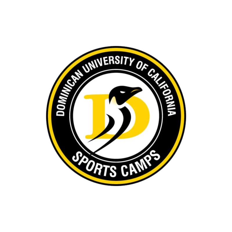 The Penguin dominican university sports camps Throw Pillow