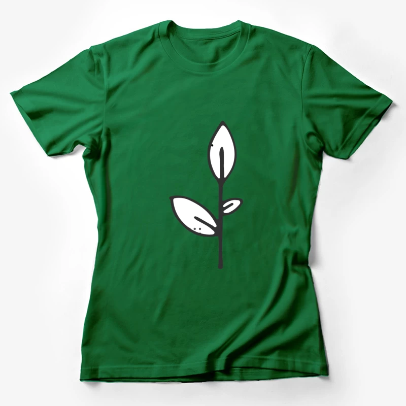 Illustration de plante minimaliste Femme T-Shirt