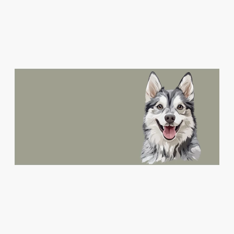 Smiling Husky Dog Portrait Coffee Mug
