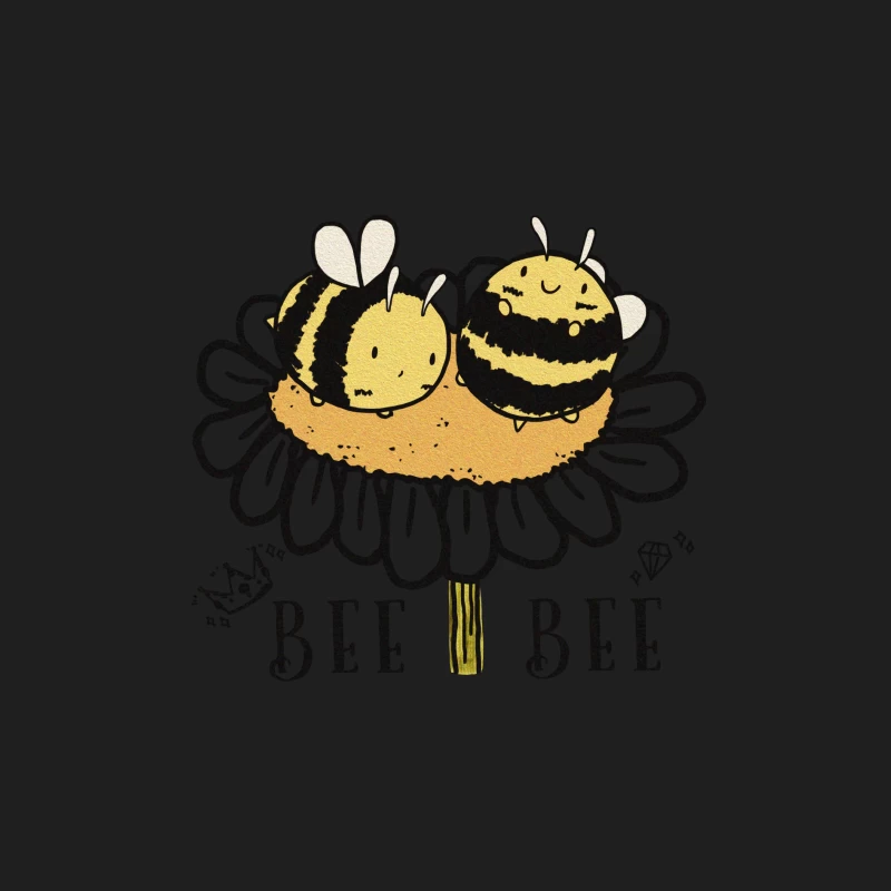 Süße Bienen auf Blume Herren Tanktops