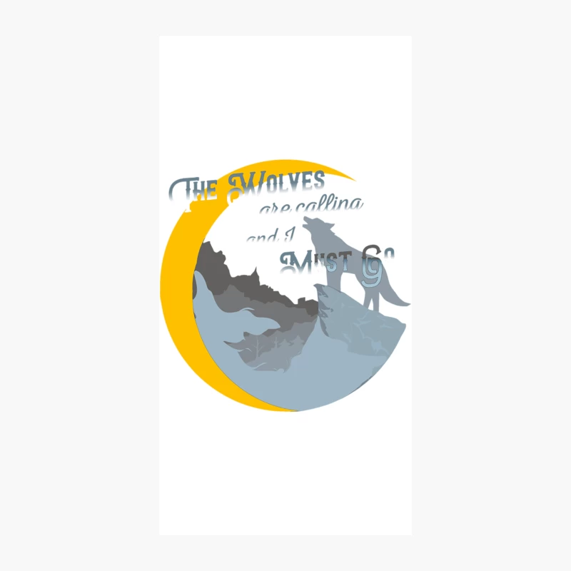 The Wolves are calling and I must go iPhone Case
